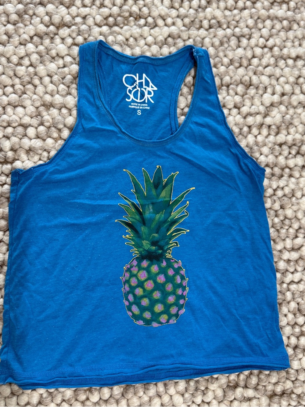 SO Blue Pineapple Racerback Tank